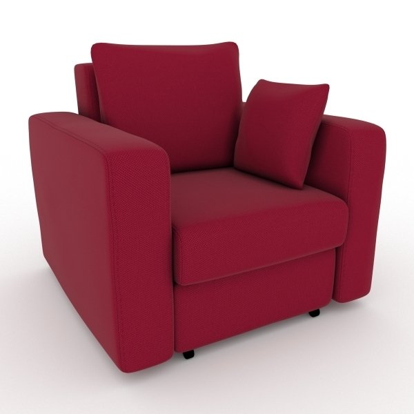 Кресло-кровать Liverpool красного цвета