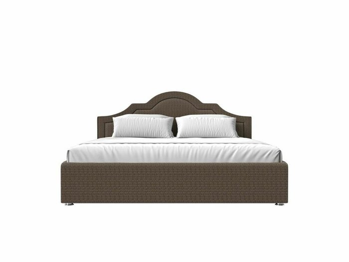 Кровать Афина 200х200 бежево-коричневого цвета с подъемным механизмом - купить Кровати для спальни по цене 81999.0