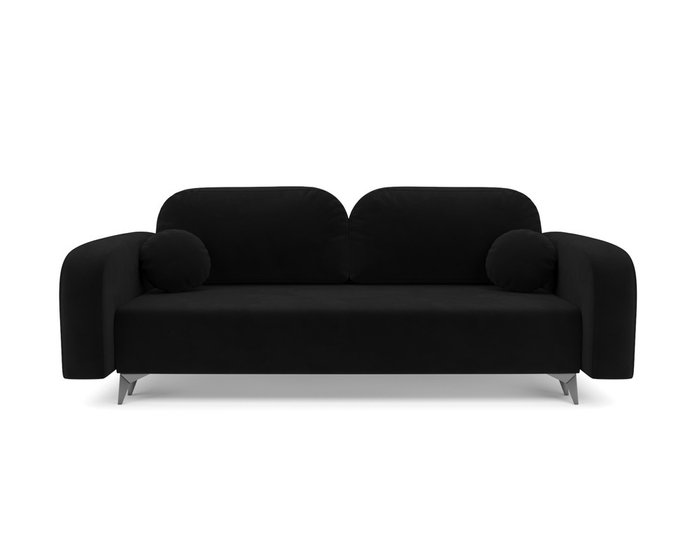 Прямой диван-кровать Цюрих черного цвета - купить Прямые диваны по цене 40690.0