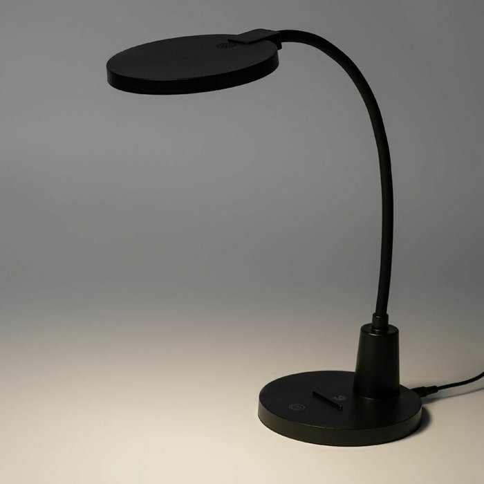 Настольная лампа NLED-501 Б0059840 (пластик, цвет черный) - купить Рабочие лампы по цене 1970.0