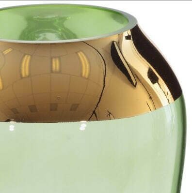 Стеклянная ваза H20 зеленого цвета - купить Вазы  по цене 2620.0
