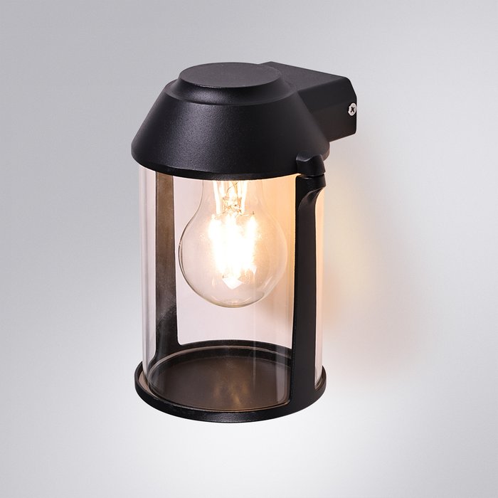 Уличный настенный светильник Arte Lamp MINCHIR A8306AL-1BK - купить Настенные уличные светильники по цене 2990.0