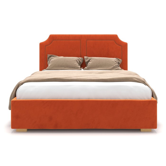 Кровать Kimberly оранжевого цвета 180х200 - купить Кровати для спальни по цене 76900.0