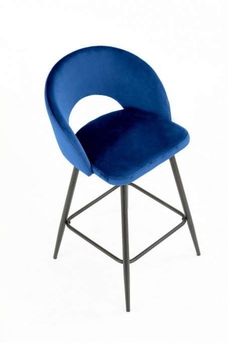 Полубарный стул H96 синего цвета - лучшие Барные стулья в INMYROOM