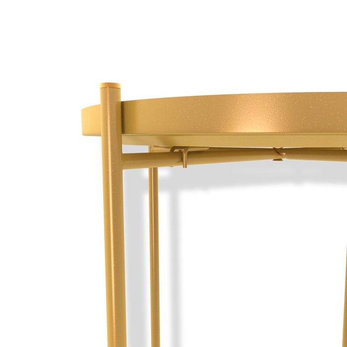 Кофейный столик Арнис золотого цвета - лучшие Кофейные столики в INMYROOM
