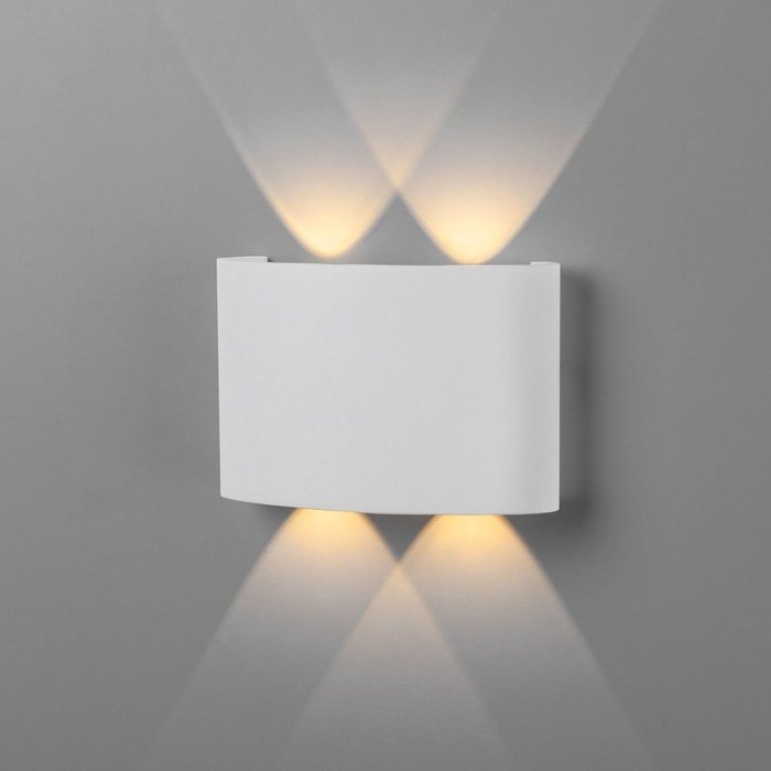Пылевлагозащи&lt;wbr&gt;щенный светодиодный светильник Twinky Double белый IP54 1555 Techno LED белый - купить Настенные уличные светильники по цене 2890.0