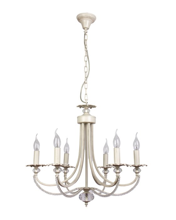 Подвесная люстра Josephine 3007/6(creampearl) (металл, цвет кремовый)