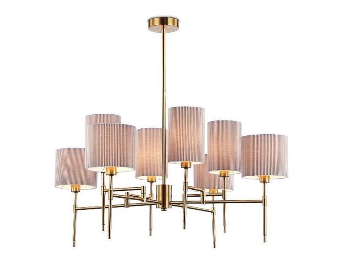 Люстра на штанге Heigh Light LH72383 (ткань, цвет серый)