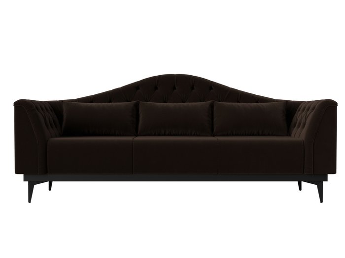 Прямой диван-кровать Флорида коричневого цвета - купить Прямые диваны по цене 52999.0