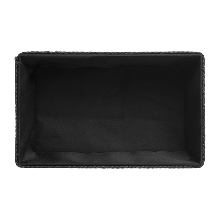 Корзина для хранения Lian черного цвета - купить Плетеные корзины по цене 1250.0