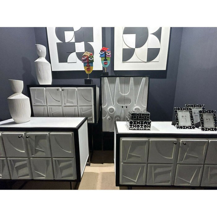 Декоративная фигура Разноцветный Лицо 20 x 53 x 11  art deco - купить Фигуры и статуэтки по цене 13966.0