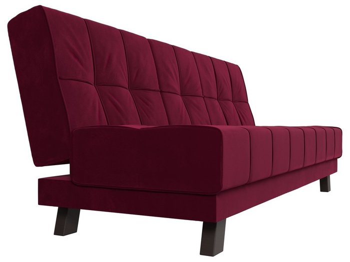 Прямой диван-кровать Винсент бордового цвета - лучшие Прямые диваны в INMYROOM