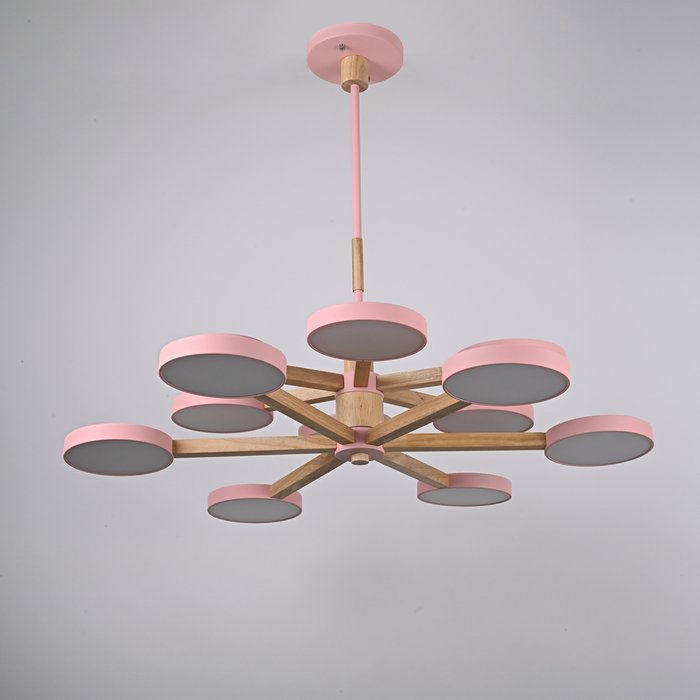 Подвесная люстра TURNA DBL L12 Pink - купить Потолочные люстры по цене 37800.0 Подвесная люстра TURNA DBL L12 Pink - купить Потолочные люстры по цене 37800.0