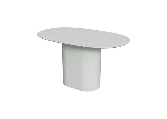 Овальный обеденный стол Type 140 белого цвета - купить Обеденные столы по цене 64900.0