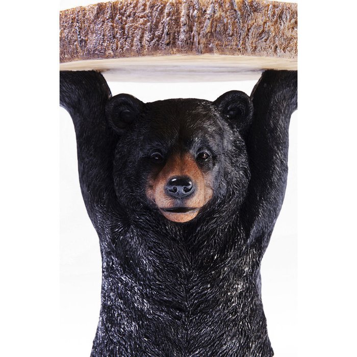 Столик приставной Bear черного цвета - лучшие Кофейные столики в INMYROOM