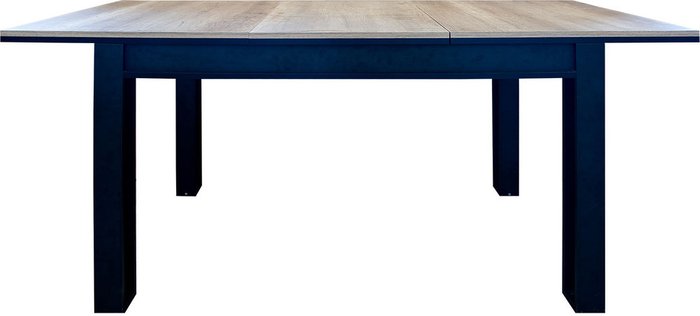 Раздвижной обеденный стол Каньон бежево-черного цвета - купить Обеденные столы по цене 14787.0