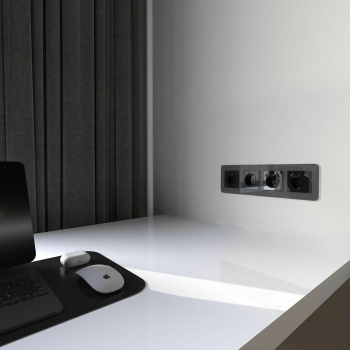 Накладка для розетки USB черный акрил W1179548 Встраиваемые механизмы черные акриловые - лучшие Выключатели в INMYROOM Накладка для розетки USB черный акрил W1179548 Встраиваемые механизмы черные акриловые - лучшие Выключатели в INMYROOM
