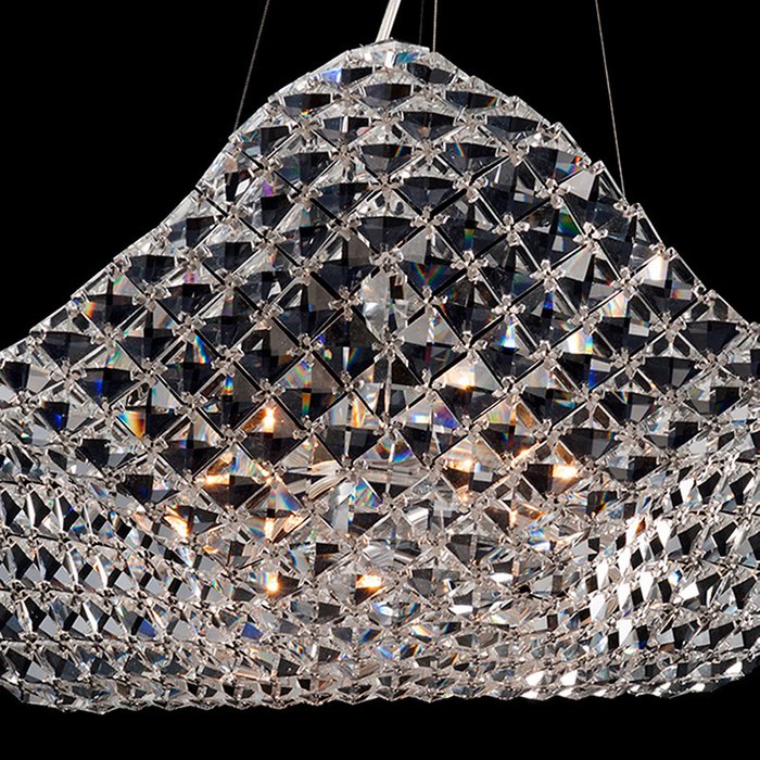 Подвесной светильник Illuminati с плафоном из множества прозрачных хрустальных элементов - лучшие Подвесные люстры в INMYROOM