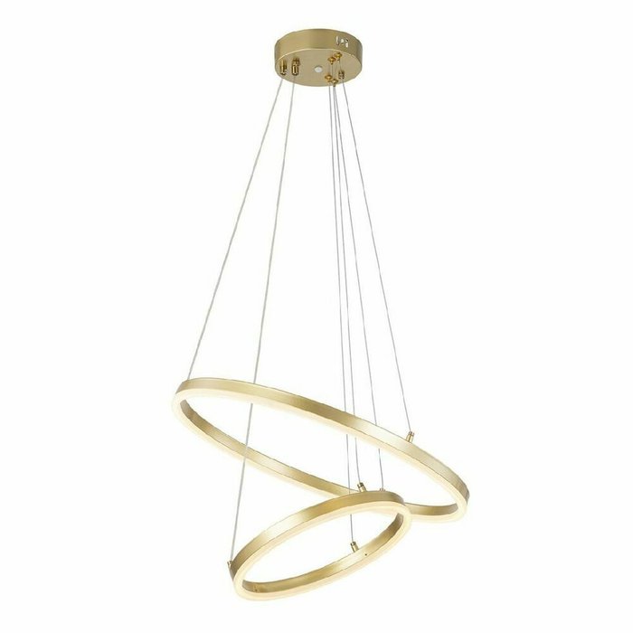Подвесной светильник Void 10254/2LED Gold APP (акрил, цвет белый) - купить Подвесные светильники по цене 14340.0 Подвесной светильник Void 10254/2LED Gold APP (акрил, цвет белый) - купить Подвесные светильники по цене 14340.0