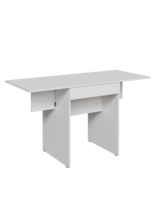 Стол обеденный раскладной Компакт белого цвета Стол обеденный раскладной Компакт белого цвета