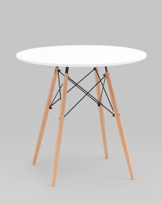 Обеденный стол NEW D80 белого цвета - купить Обеденные столы по цене 5490.0