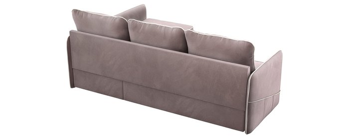 Угловой диван-кровать Слим правый светло-розового цвета - лучшие Угловые диваны в INMYROOM