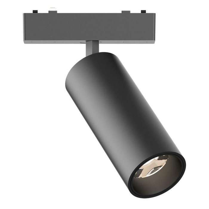 Магнитный трековый светильник Черный LED 1*18W 4000K 1 060Lm Ra&gt;90 &gt;90 IP20 D55xH135 48V SKYFLAT
