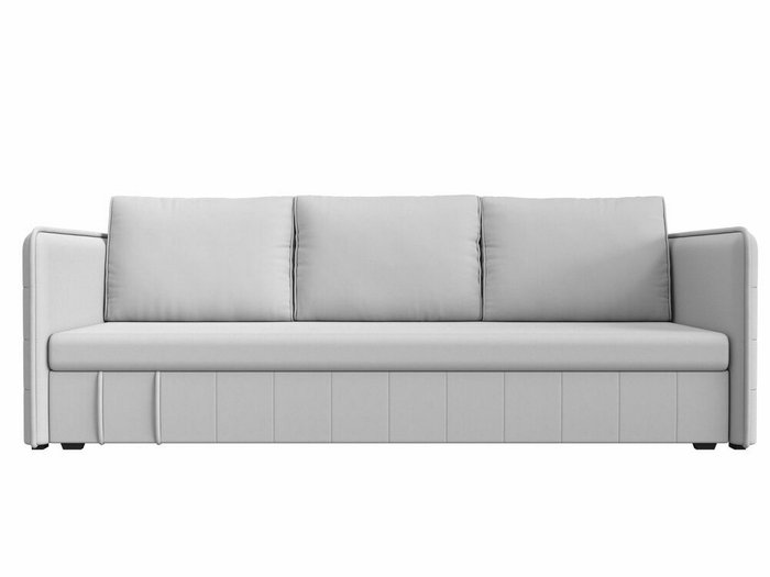 Прямой диван-кровать Слим белого цвета (экокожа) - купить Прямые диваны по цене 24999.0