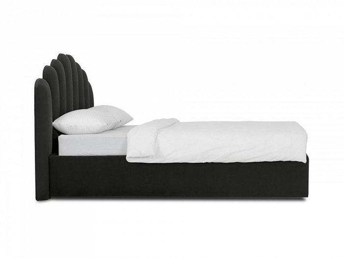 Кровать Queen Sharlotta 160х200 черного цвета с подъемным механизмом - лучшие Кровати для спальни в INMYROOM