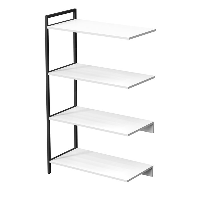 Стеллаж промежуточный 10СПС.4.800 средний 4 полки белого цвета