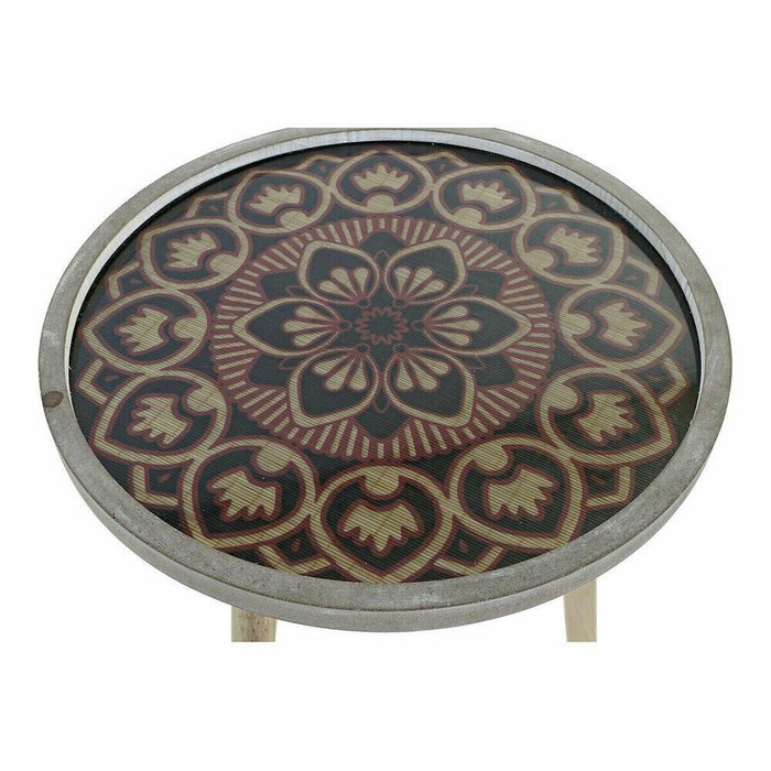Вспомогательный стол Натуральный Чёрный 40 x 40 x 41 cm Деревянный MDF - лучшие Кофейные столики в INMYROOM