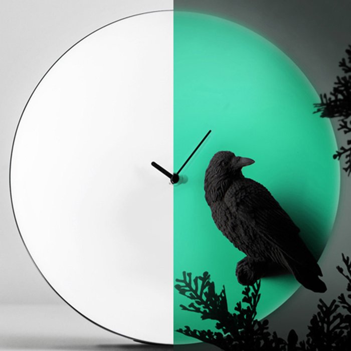 Часы Moon Raven - лучшие Настенные часы в INMYROOM Часы Moon Raven - лучшие Настенные часы в INMYROOM