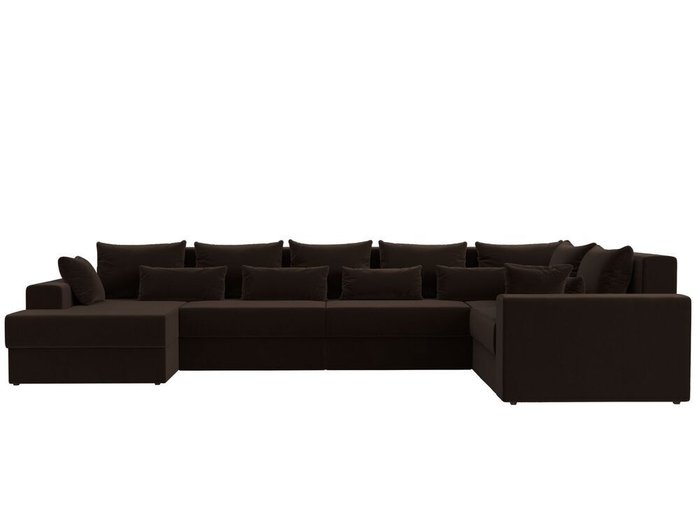 Угловой диван-кровать Майами темно-коричневого цвета левый угол - купить Угловые диваны по цене 99999.0