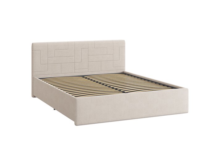 Кровать Лора 2 160х200 кремового цвета без подъемного механизма  - купить Кровати для спальни по цене 25880.0