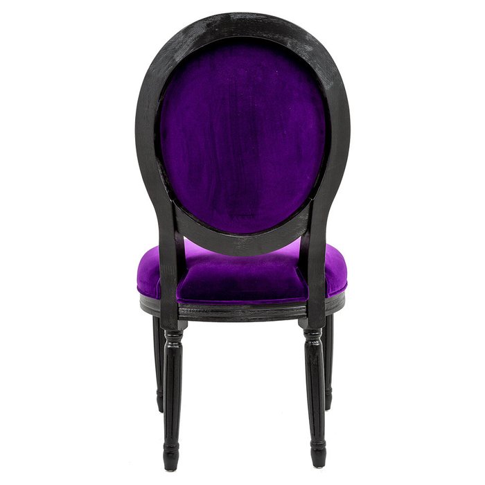 Стул Луи из натурального бука и велюра фиолетового цвета - лучшие Обеденные стулья в INMYROOM