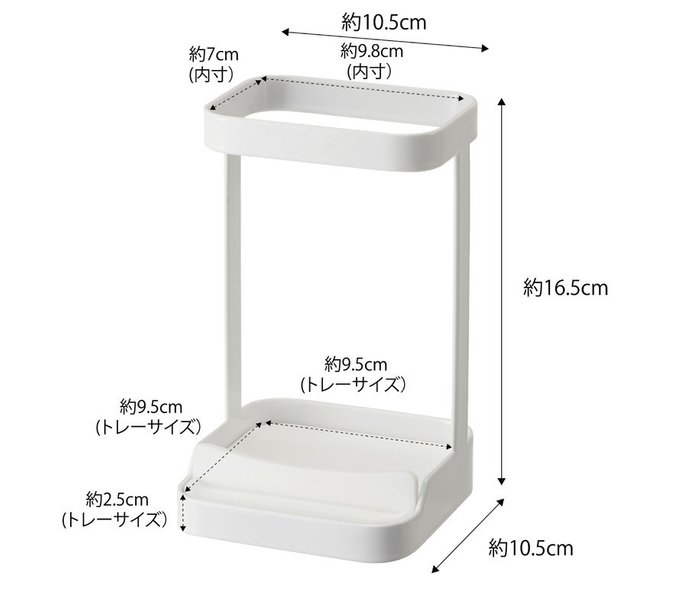 Теплоустойчивая подставка для плойки Tower белого цвета - купить Контейнеры и подставки по цене 2963.0