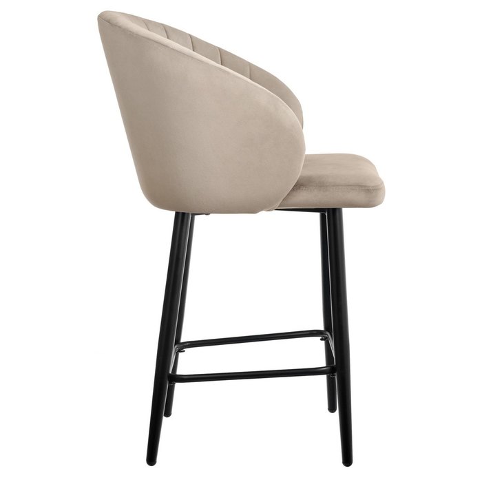 Полубарный стул Paola бежевого цвета - лучшие Барные стулья в INMYROOM