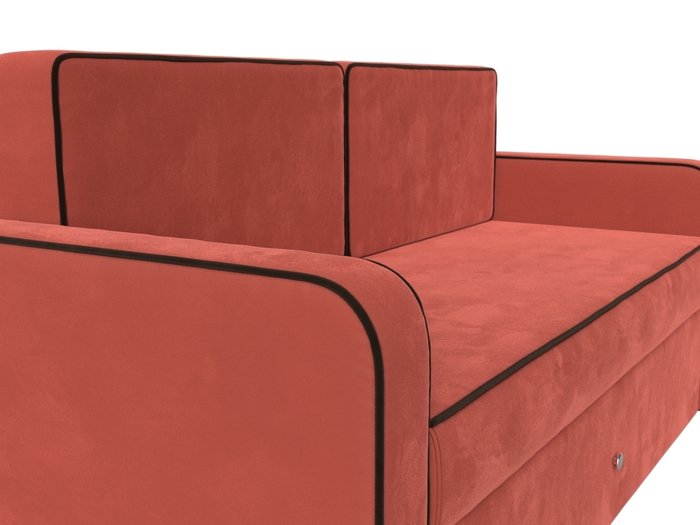 Детский диван-кровать Смарт кораллового цвета - лучшие Прямые диваны в INMYROOM