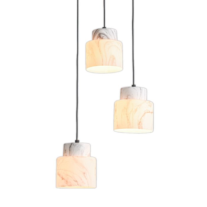 Подвесной светильник Escada 1173/3S E27*60W Black/Marble white - лучшие Подвесные светильники в INMYROOM Подвесной светильник Escada 1173/3S E27*60W Black/Marble white - лучшие Подвесные светильники в INMYROOM
