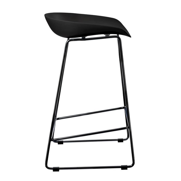 Полубарный стул Neo черного цвета с черными ножками - купить Барные стулья по цене 9670.0