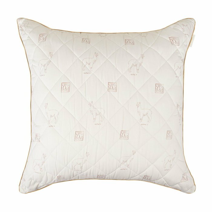 Подушка Alpaca wool 70х70 бежевого цвета - лучшие Подушки для сна в INMYROOM
