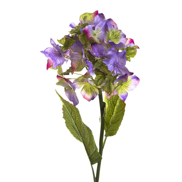 Искусственный цветок Гортензия фиолетового цвета