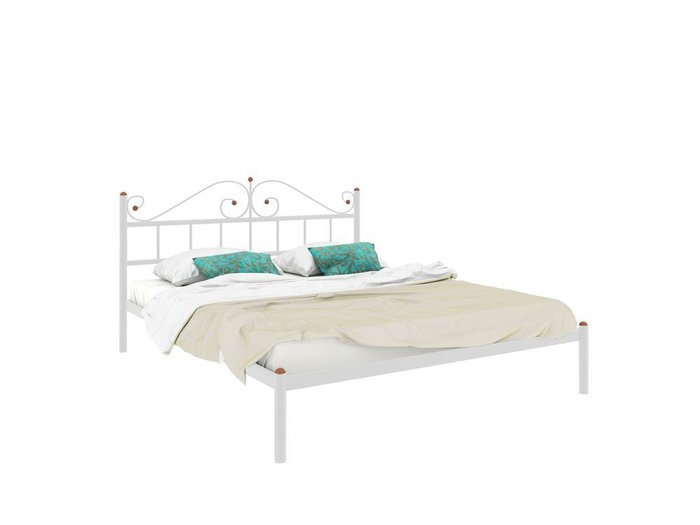Кровать Милсон-Диана 120х190 белого цвета