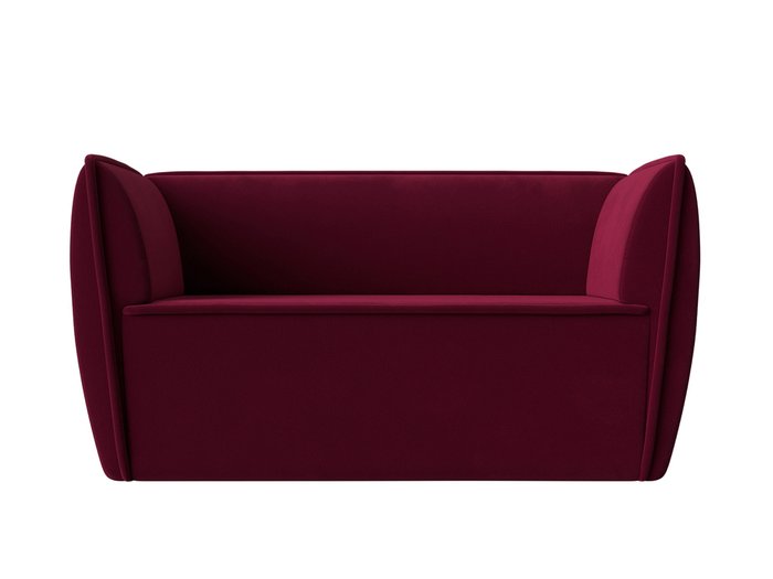 Прямой диван Бергамо бордового цвета - купить Прямые диваны по цене 26999.0