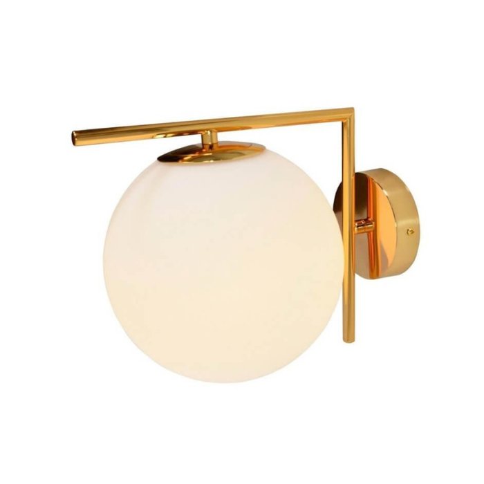 Бра Reeli LDW 1215-1 WT+GD (стекло, цвет белый)