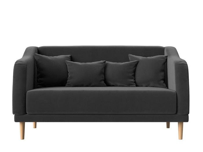 Прямой диван Киото серого цвета - купить Прямые диваны по цене 32999.0