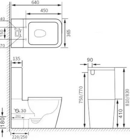 Унитаз-компакт напольный - лучшие Унитазы-компакт в INMYROOM