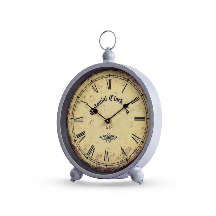 Часы настольные Colonial серого цвета - купить Часы по цене 2290.0