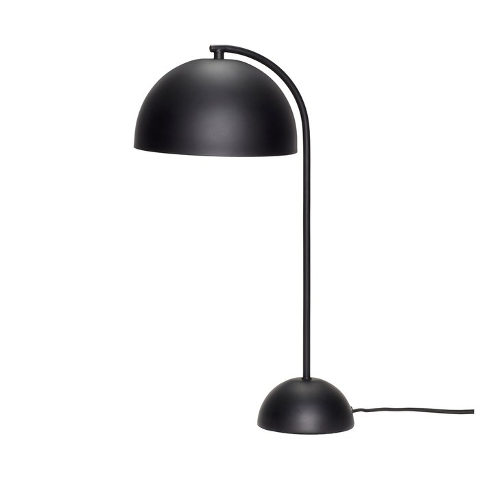Настольная лампа из металла черного цвета