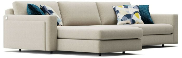 Угловой диван Oscar бежевого цвета